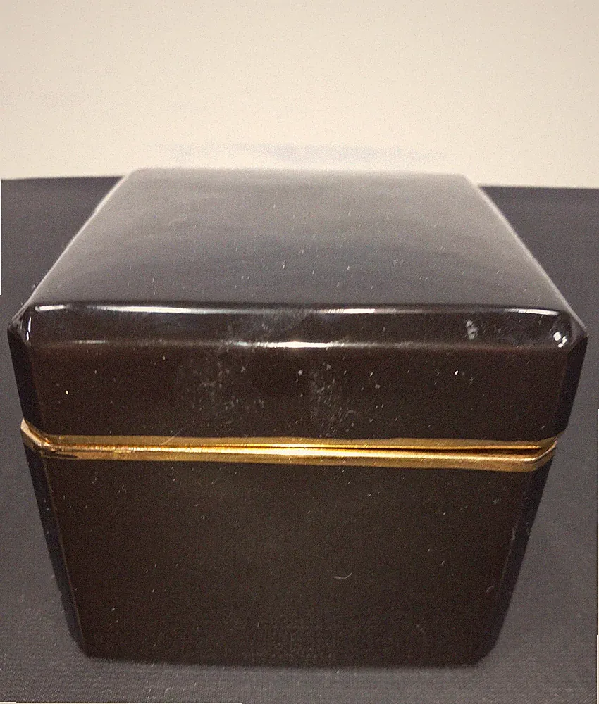 Ciara Perfumed Dusting Powder Ceramic Square Box by Charles Revson 6 Oz EMPTY