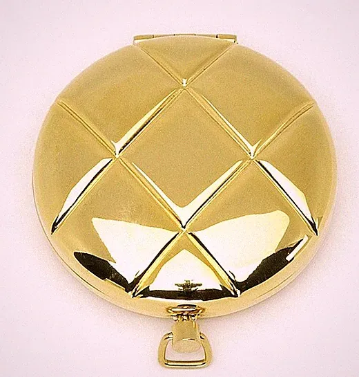 Estee Lauder Solid Perfume Powder Compact - Personal Charm Quilt