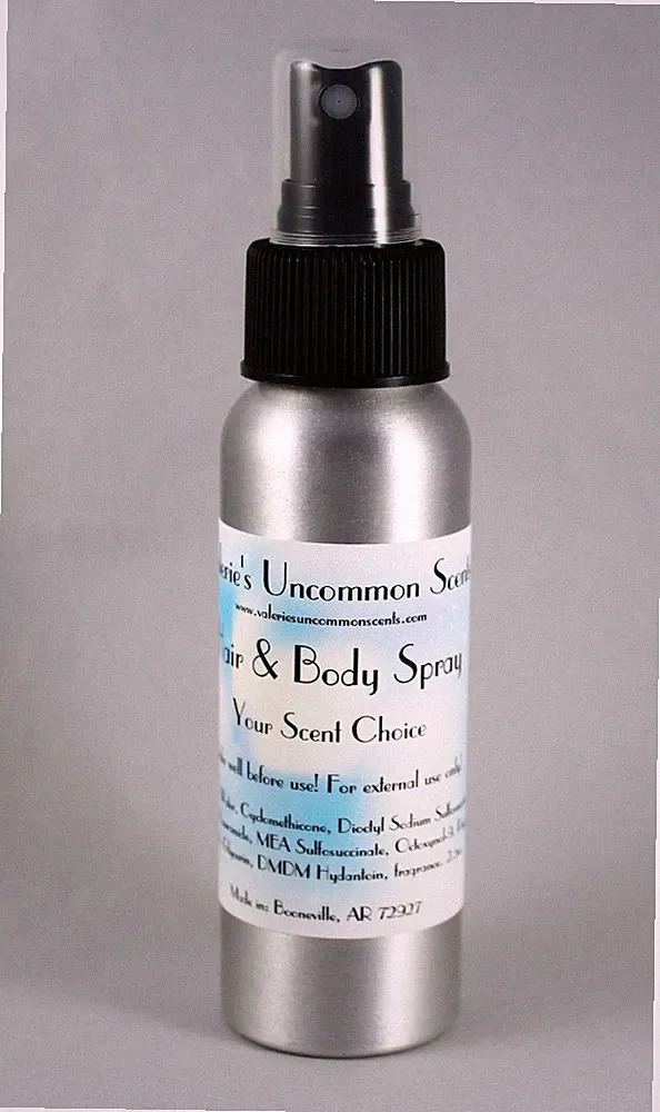 Baby Powder scented HAIR & BODY PERFUME FRAGRANCE SPRAY MIST 2.5oz
