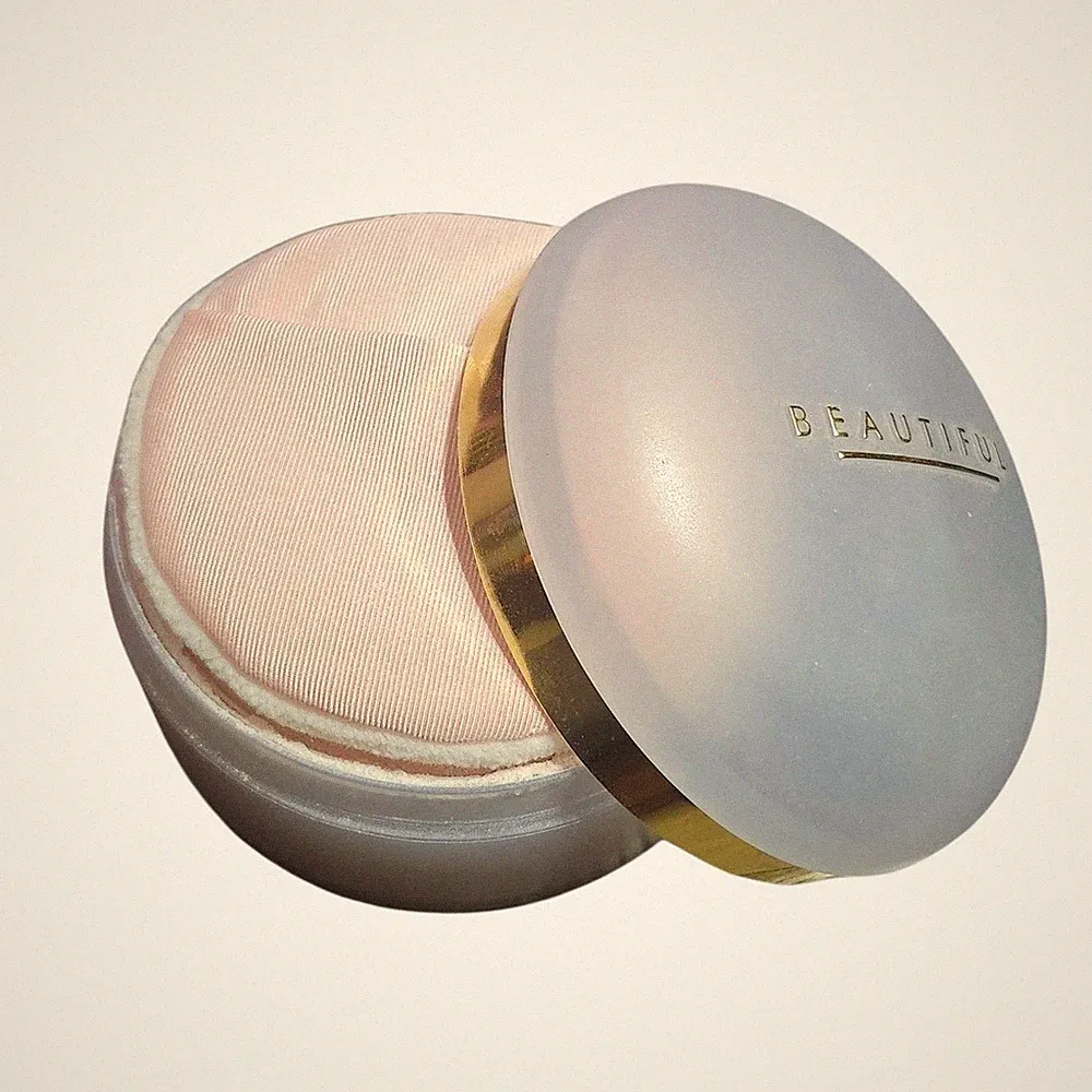Vintage Estee Lauder Beautiful Perfumed Body Powder 4oz Jar Full with Puff