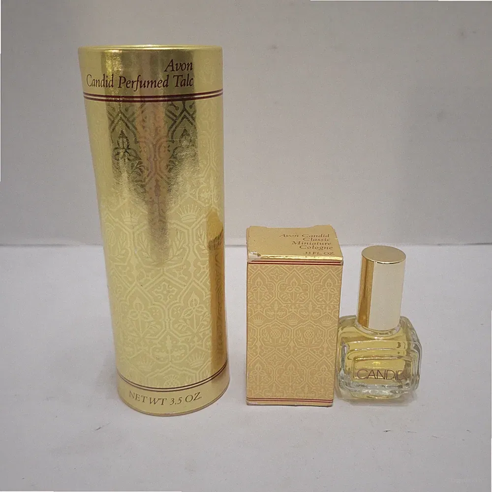 Vtg Avon Candid Classic Body Powder Perfumed Talc And Cologne Perfume